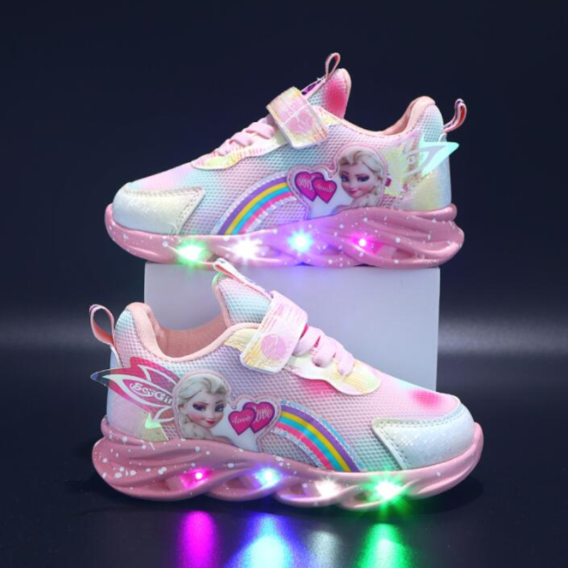 Women's Trainers with Light Up and Velcro Strap