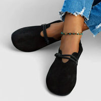 Women's Slip On Loafers with Flat Sole and Open Toe