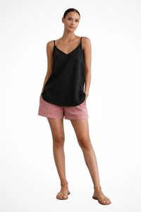 Women's Cami Tops with V Neckline and Spaghetti Straps