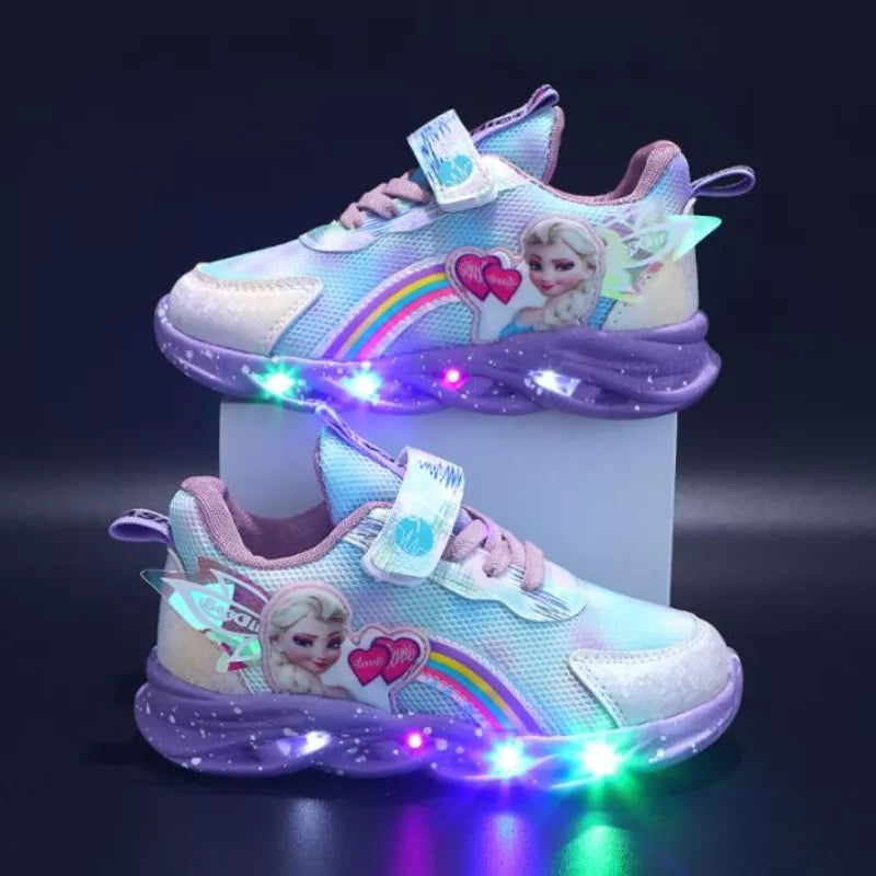 Women's Trainers with Light Up and Velcro Strap