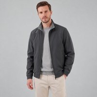 Men's Lightweight Spring Mid-Jacket with Mandarin Collar