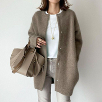 Women's Oversized Button Up Cardigan with Long Sleeves