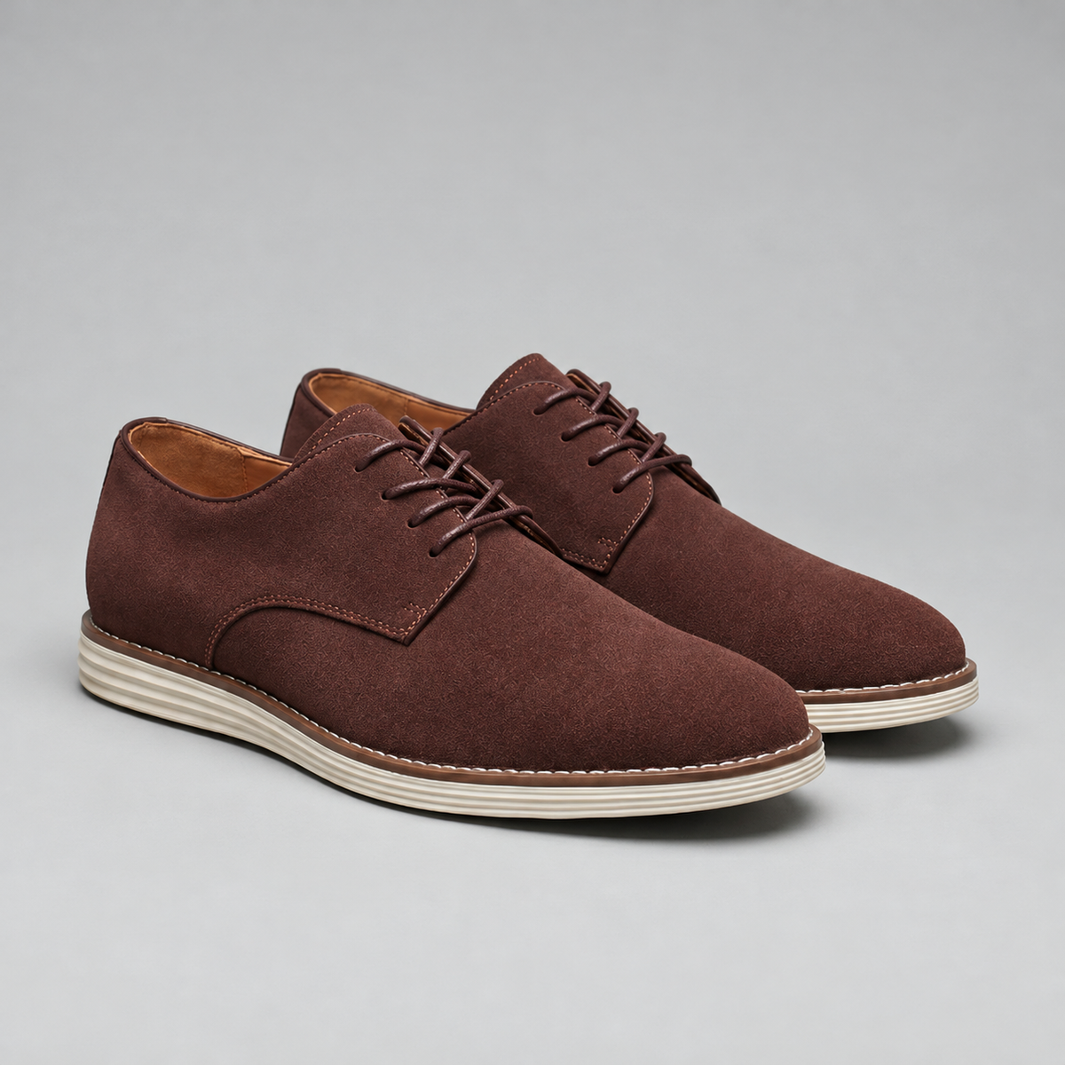 Men's Suede Derby Shoes | Classic Lace Up Style