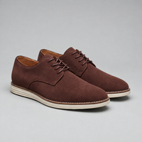 Men's Suede Derby Shoes | Classic Lace Up Style