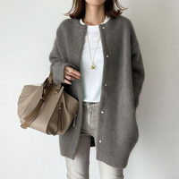 Women's Oversized Button Up Cardigan with Long Sleeves