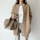 Women's Oversized Button Up Cardigan with Long Sleeves