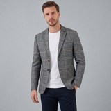 Men's Smart Casual Checked Blazer Jacket
