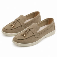 Men's Suede Metal Buckle Loafers with Smart Finish