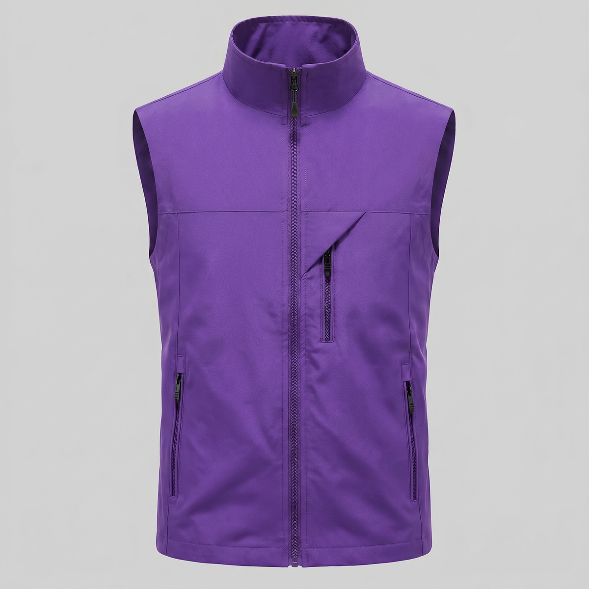 Men's Lightweight Utility Gilet with Zip Pockets View 55