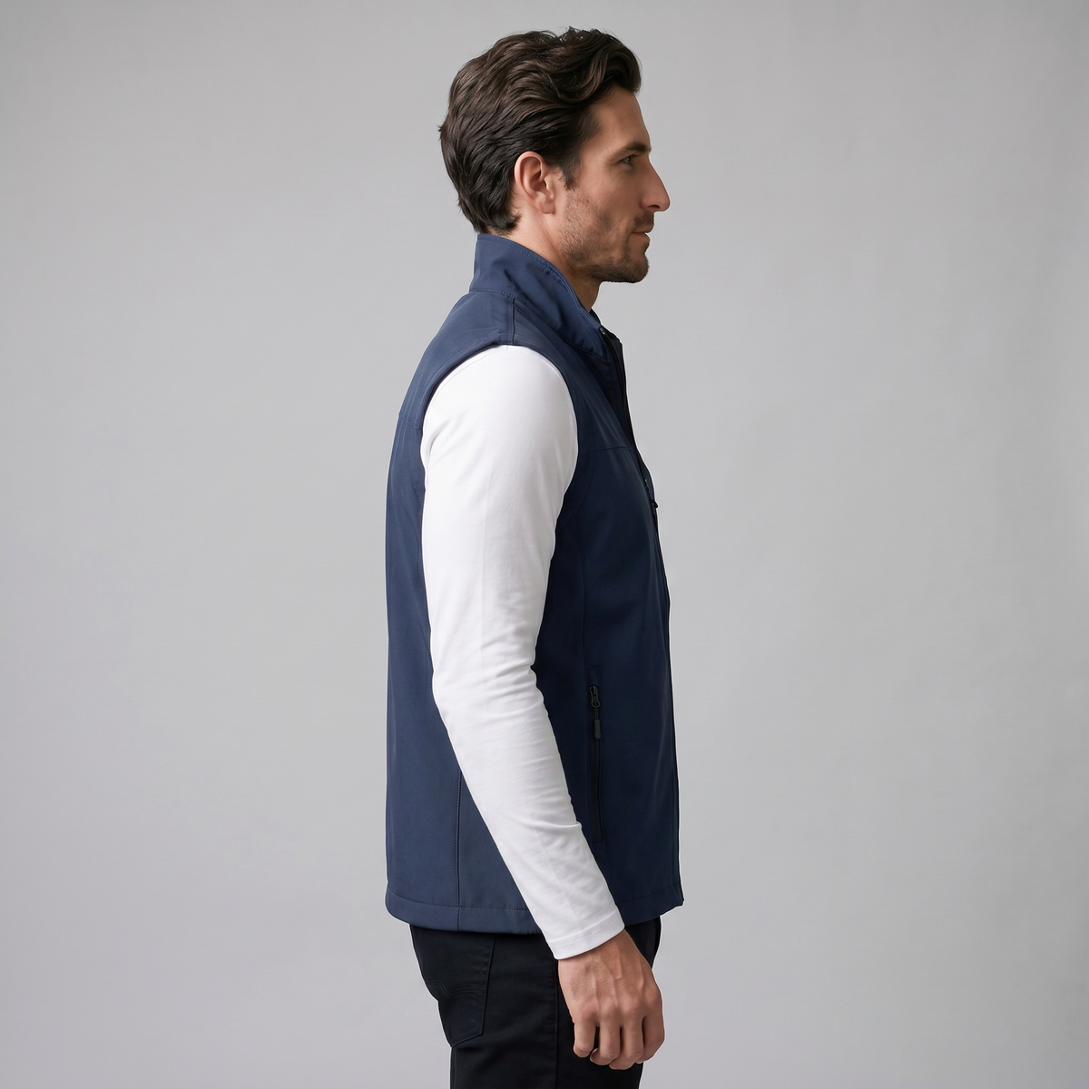 Men's Lightweight Utility Gilet with Zip Pockets View 57