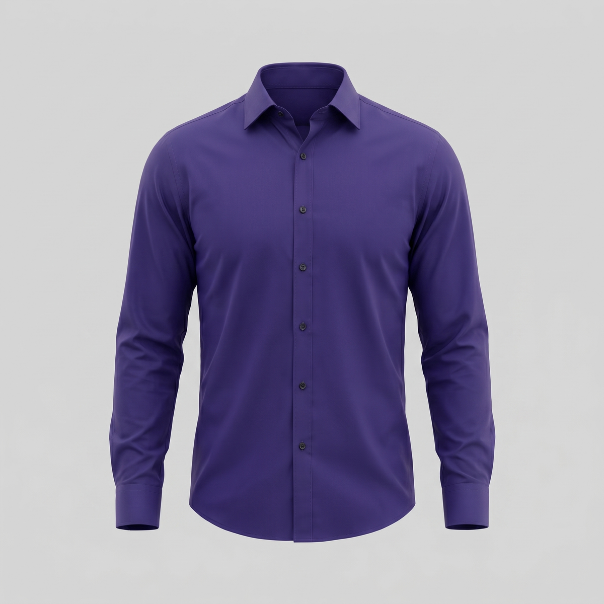 Men's Slim Fit Long-Sleeve Dress Shirt with Point Collar View 51