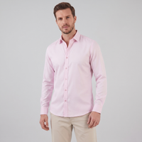 Men's Slim Fit Long-Sleeve Dress Shirt with Point Collar View 57