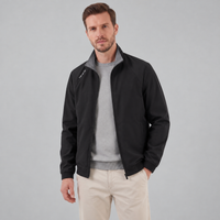 Men's Lightweight Spring Mid-Jacket with Mandarin Collar