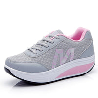 Women's Trainers with Lace Up and Platform Sole