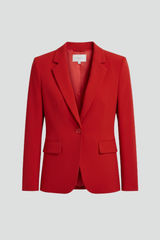 Women's Single Button Blazer with Tailored Fit