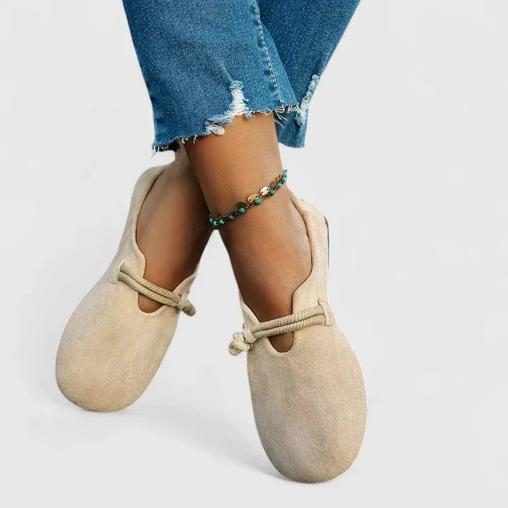 Women's Slip On Loafers with Flat Sole and Open Toe