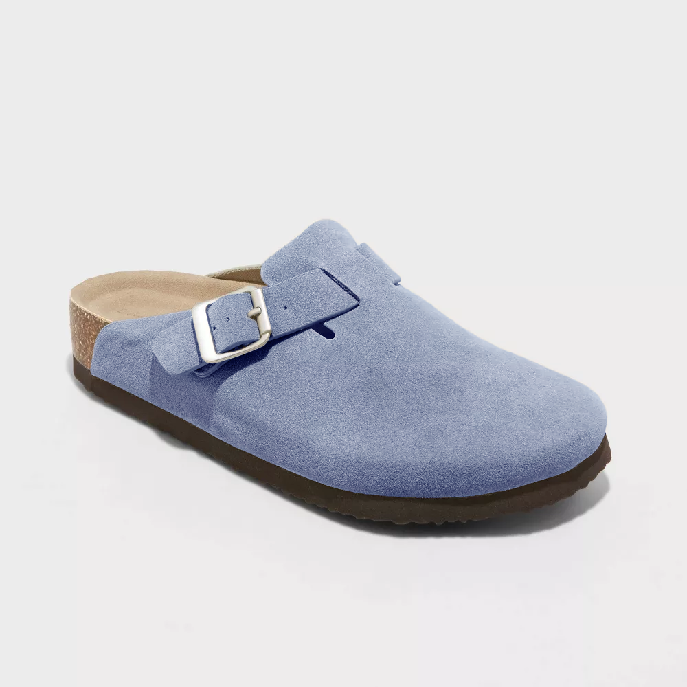 Women's Mules with Slip On and Buckle Strap