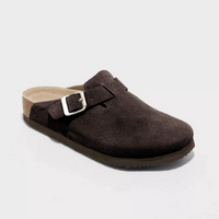 Women's Mules with Slip On and Buckle Strap
