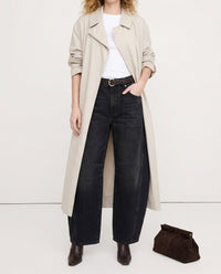 Women's Wide Leg Trousers with Animal Print and High Waist