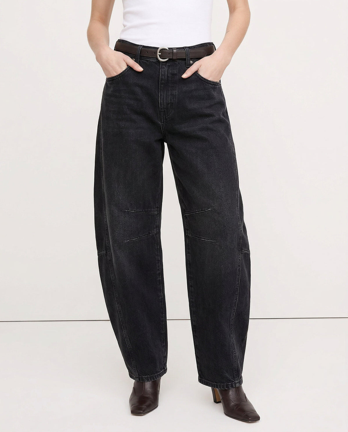 Women's Wide Leg Trousers with Animal Print and High Waist