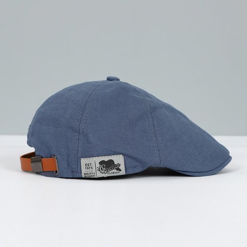 Men's Adjustable Beret | Modern Elegant Flat Brim Detail
