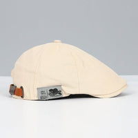 Men's Adjustable Beret | Modern Elegant Flat Brim Front