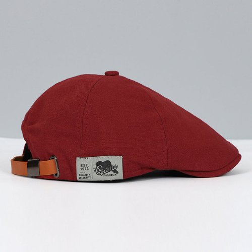 Men's Adjustable Beret | Modern Elegant Flat Brim Hero