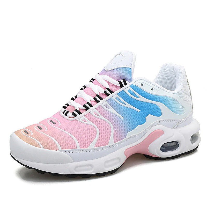 Men's Air Cushion Running Shoes with Lightweight Sole Detail