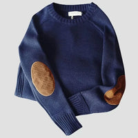 Men's Alpine Haven Sweater with Elbow Patch Detail Close Up