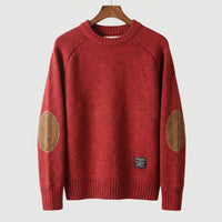 Men's Alpine Haven Sweater with Elbow Patch Detail Hero