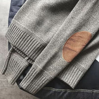 Men's Alpine Haven Sweater with Elbow Patch Detail Side