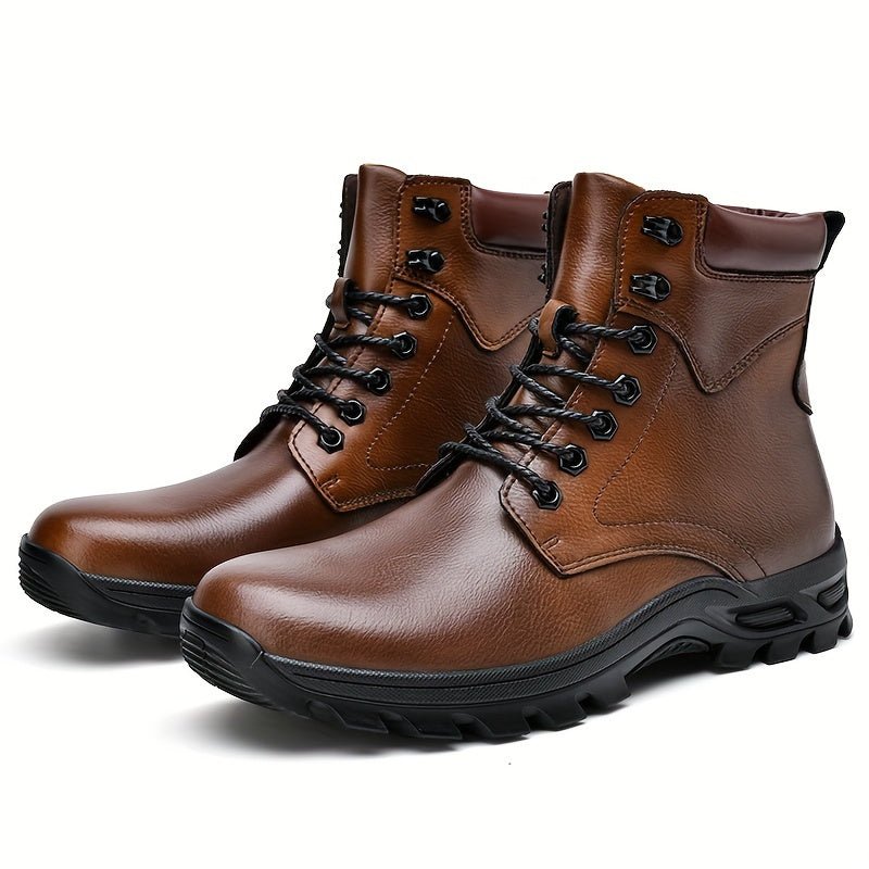 Men's Ankle Boots | Tall Shaft with Rugged Sole Back