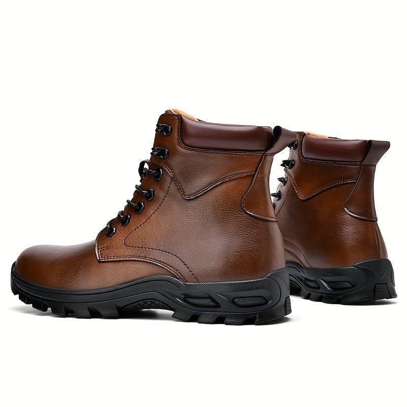 Men's Ankle Boots | Tall Shaft with Rugged Sole Close Up