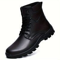 Men's Ankle Boots | Tall Shaft with Rugged Sole Side