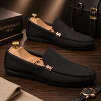 Men's Canvas Slip-On Loafers with Everyday Style Lifestyle