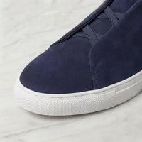 Men's Casual Suede Sneakers with Polished Finish Back