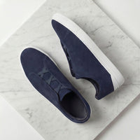 Men's Casual Suede Sneakers with Polished Finish Side