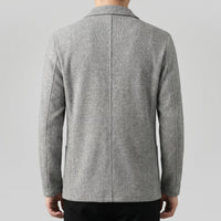 Men's Casual Tailored Fit Jacket with Lapel Collar Alternate
