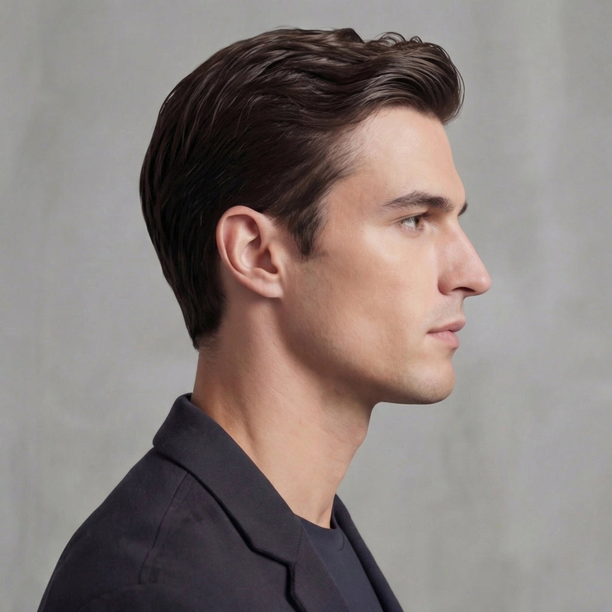 Men's Casual Tailored Fit Jacket with Lapel Collar Back