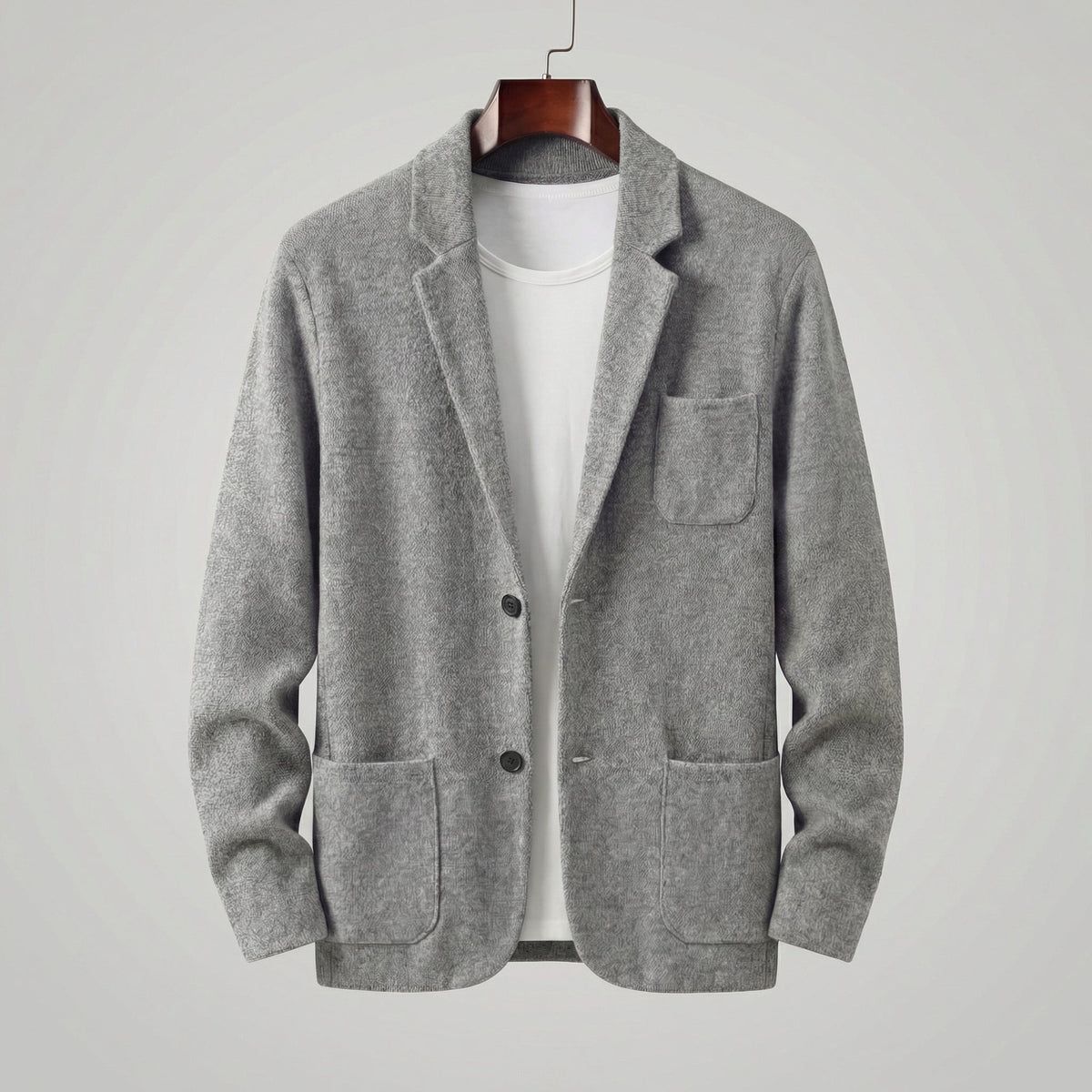 Men's Casual Tailored Fit Jacket with Lapel Collar Lifestyle