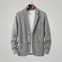 Men's Casual Tailored Fit Jacket with Lapel Collar Lifestyle