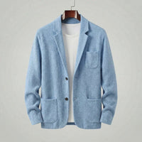 Men's Casual Tailored Fit Jacket with Lapel Collar View 15