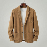 Men's Casual Tailored Fit Jacket with Lapel Collar View 16