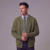 Men's Classic Buttoned Cardigan with Knit Finish Hero