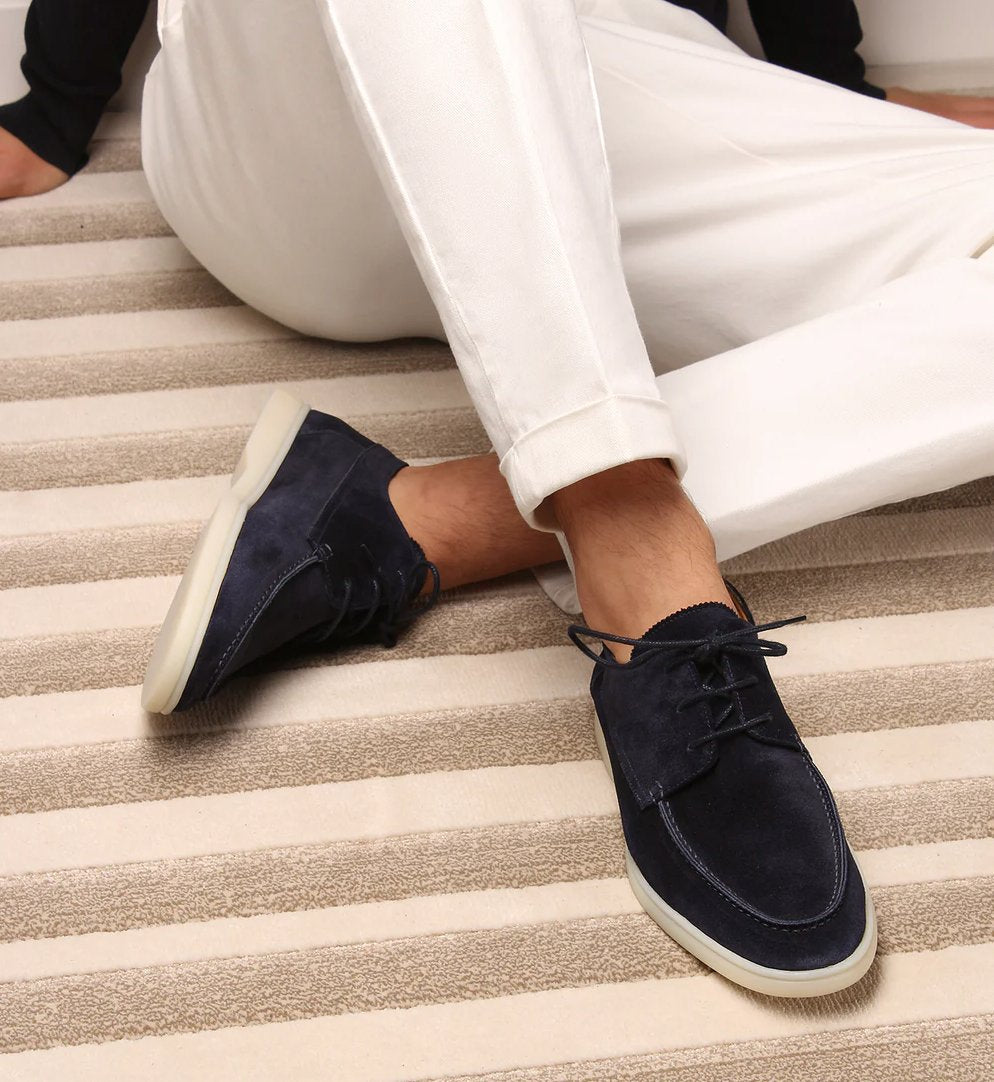 Men's Classic Leather Loafer Shoes | Slip On with Timeless Style Front
