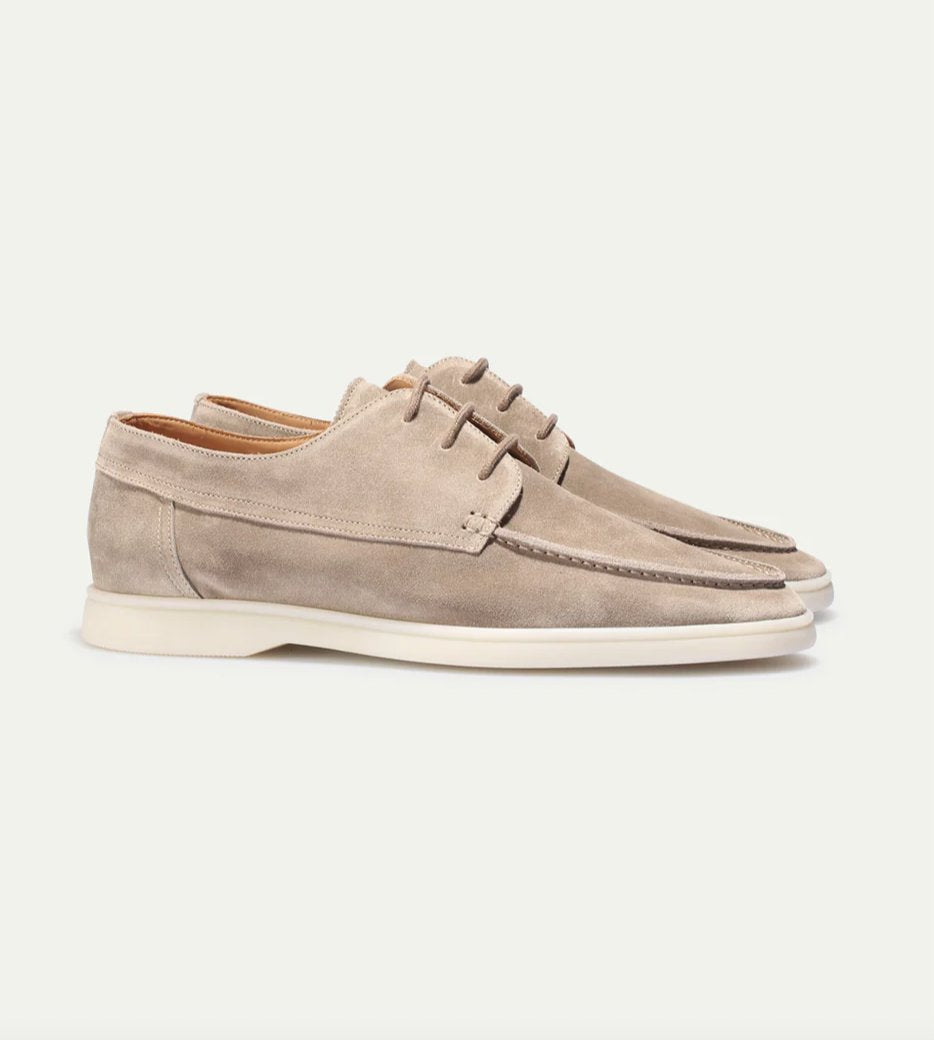 Men's Classic Leather Loafer Shoes | Slip On with Timeless Style Side