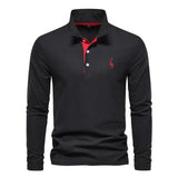 Men's Classic Long-Sleeved Polo Shirt