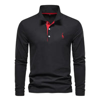 Men's Classic Long-Sleeved Polo Shirt Hero