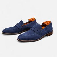 Men's Classic Penny Loafers | Slip On with Smart Finish Close Up