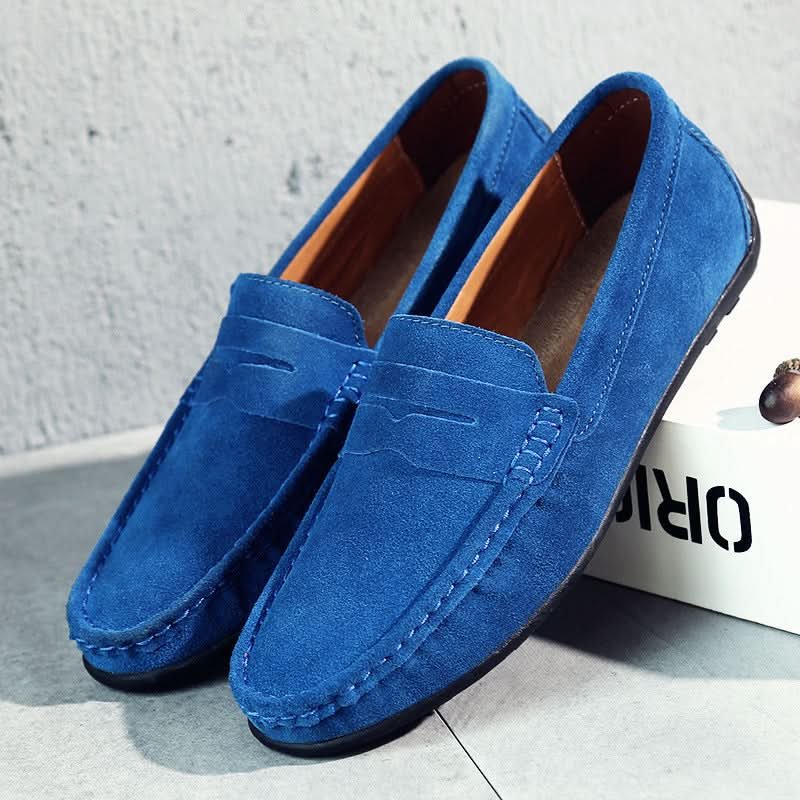 Men's Classic Suede Loafers with Cushioned Sole Lifestyle